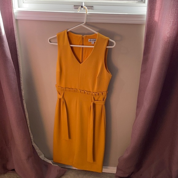 Shelby and Palmer, mustard, size 6 dress - Picture 1 of 2